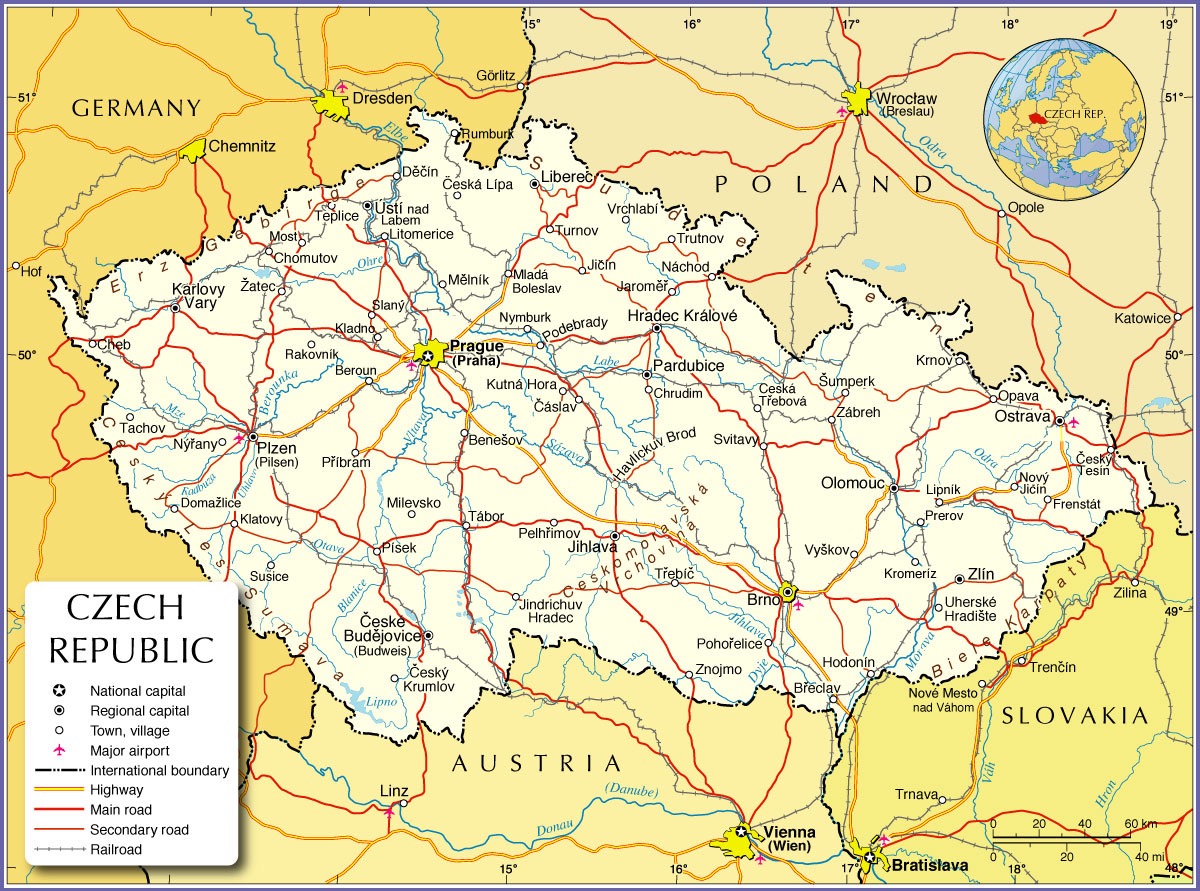 Mappa Repubblica Cecoslovacca